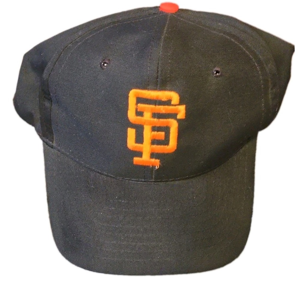 Vintage San Francisco Giants Snapback Hat Cap Black Twill 90s MLB TEI Taiwan